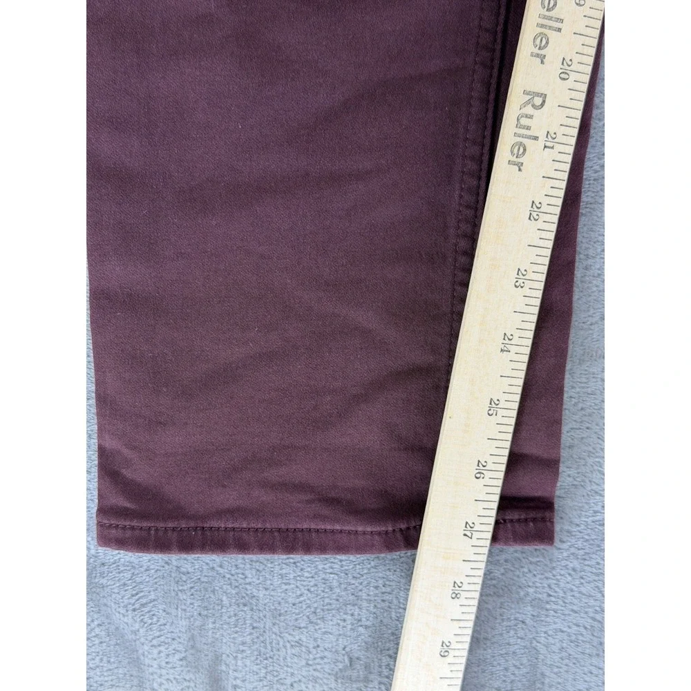Banana Republic Mens Slim Traveler Pants 34x30 Burgundy 5-Pocket 488420-29